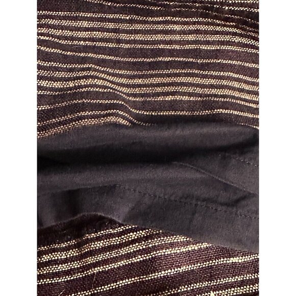 Loft Womens XS Linen Short Skirt Navy Blue Pull On Pockets Comfy Vacation Lined - Picture 8 of 8